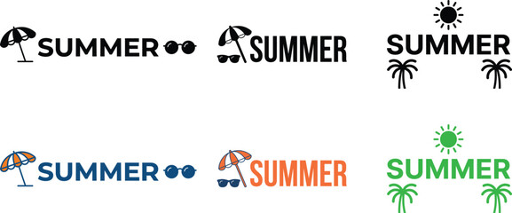 Obraz premium Summer Days Typography