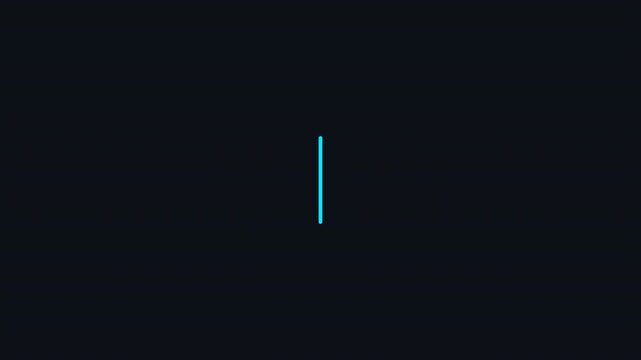 black background welcome text animation corporate tech cyan blue split vertical reveal 4K