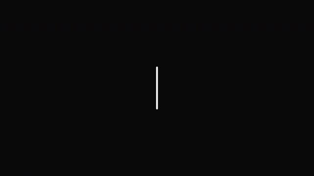 black background welcome text animation modern minimalist split reveal vertical brackets 4K