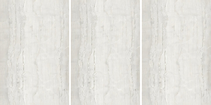 Seamless white marble texture with natural grey linear vein pattern
