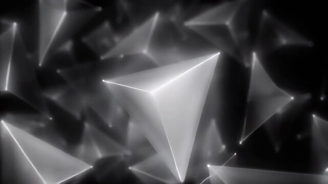 Geometric Triangle Background for Advertising and Video Backdrops