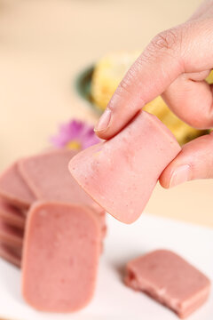 Instant Pork Meat Cubes - Quick Lunch Food Product