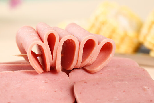 Sliced Pork Meat - Instant Lunch Choice Food Photography
