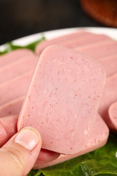 Sliced Pork Meat Product - Instant Lunch Food Photography