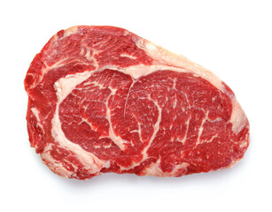 Fototapeta premium Beef steak on white background