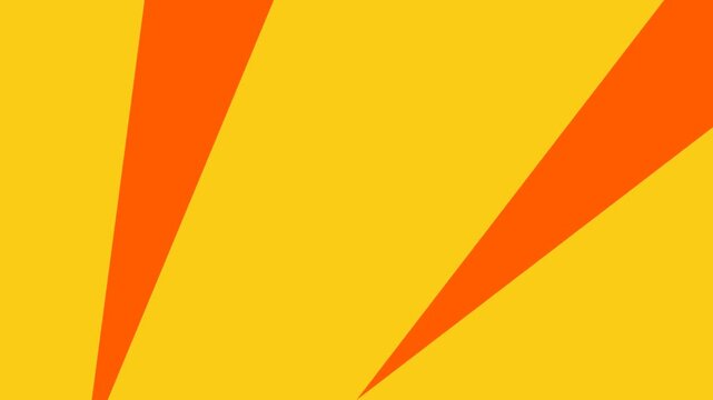 Vibrant yellow and orange sunburst background with radial rays.