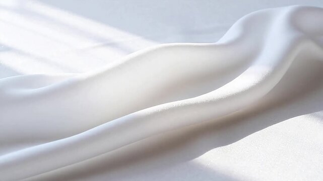 White fabric texture with light shadows