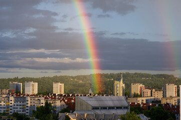 Rainbow over the estate © Krzysztof