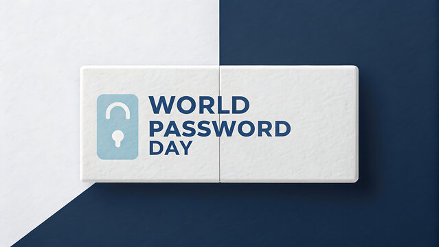 World Password day password protection concepts on white card  Graphic Resources transparent background