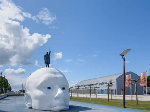 ARTWORK  "Boven Water"  in Lelystad, Flevoland province, The Netherlands 