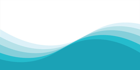 Fototapeta premium Abstract Water wave vector illustration design background. Wavy Background for summer