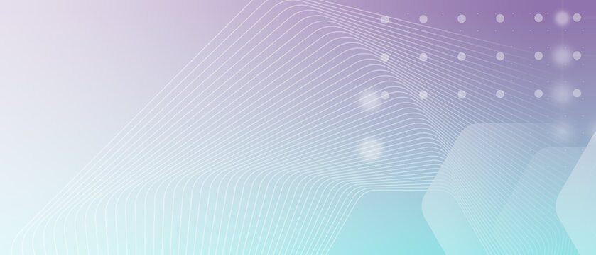 Pastel Abstract Technology Background with Flowing Lines