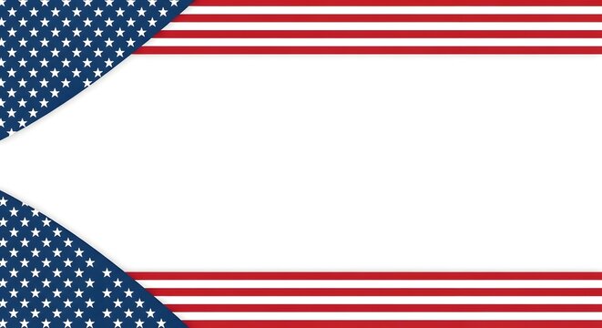 Us flag texture background with blank central white space american background patriotic template copy space independence memorial national democracy