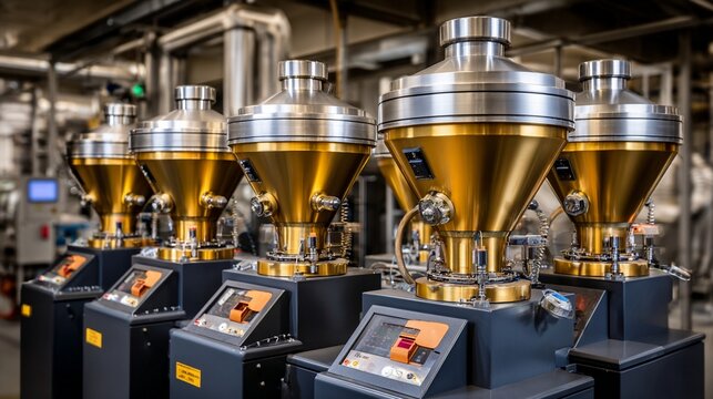 Advanced Industrial Metal Powder Processing and Sintering Equipment in a Modern Manufacturing Facility
