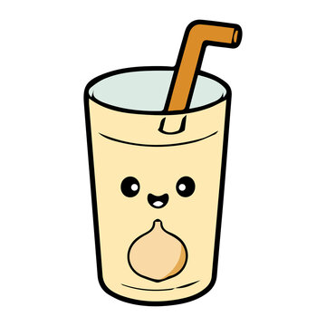 Cute jicama mascot logo with playful vector illustration elements  bold outlines  vibrant flat colors  and an adorable kawaii cartoon style