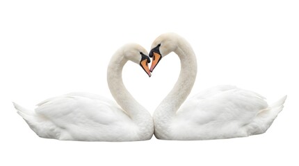 Fototapeta premium two white swans