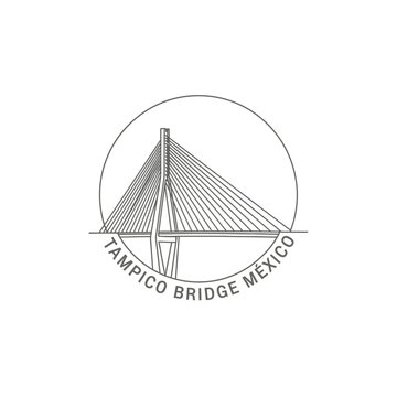Tampico Bridge Mexico, Cable-Stayed Suspension Bridge, Architectural Landmark
