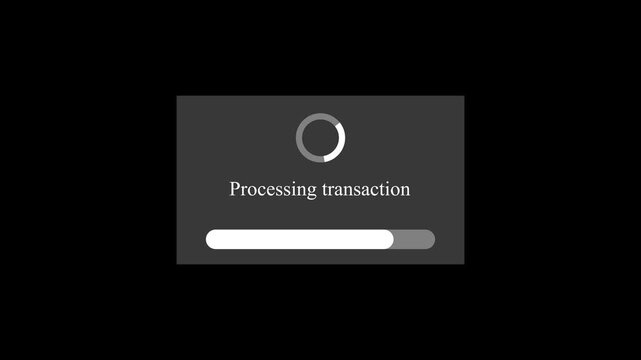 Loading Animation Transaction