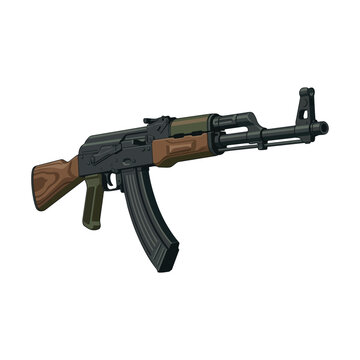 AK-47 Rifle Illustration