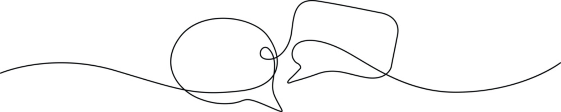 Cartoon fish speaking in bubble with speech icon