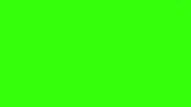 Collage of kitchen utensils falling against a vibrant green background