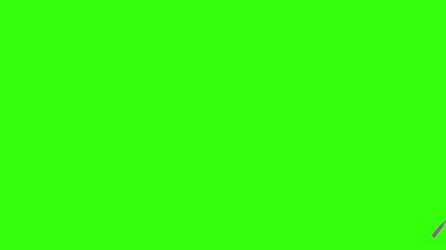 Collage of kitchen utensils falling against a vibrant green background