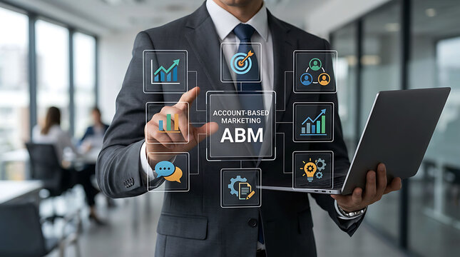 Account Based Marketing ABM Strategy Dashboard for B2B Business Growth