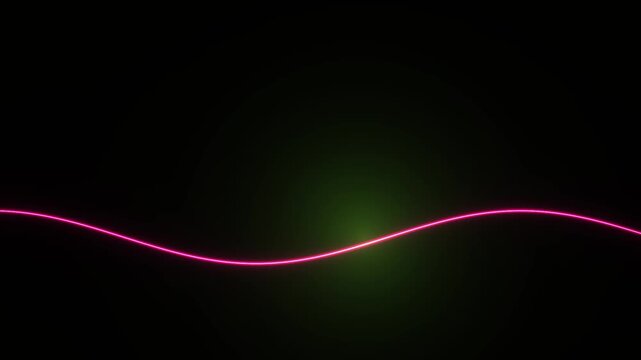 Neon cyan frame and pink line abstract background.