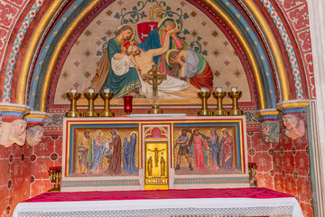 Naklejka premium Netre-dame cathedral, Sees, orne, normandy, france