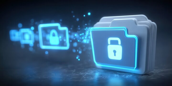 Securely access the folder to import mail and export the transfer to host storage for a private backup repository.