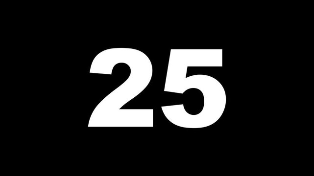 29 countdown, Analog of simple clean timer motion graphic with text numbers. 29 to 0 seconds countdown timer with analog clock icon animation on transparent background.