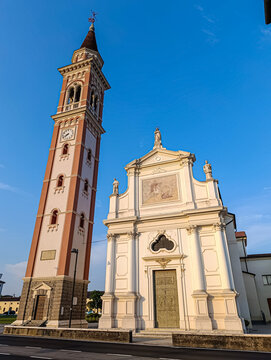 View of the parish church of San Giorgio in Bosco, Padua, Italy