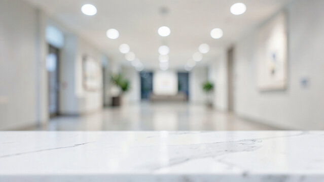A Pristine Polished White Marble Slab Fo