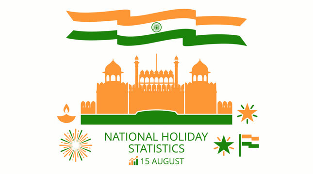 India Independence Day Celebration with National Holiday Statistics