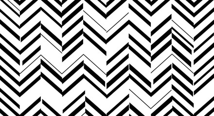 Fototapeta premium Modern geometric pattern with black and white abstract lines.