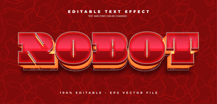Robot Max Mecha Editable Text Effect with Futuristic Robotic Armor Style