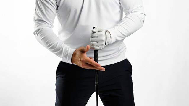 Demonstrating proper golf grip techniques for improved performance and consistency in swing mechanics