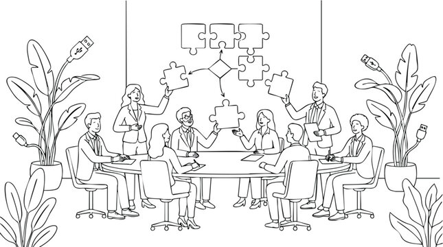 Strategic B2B Agency Team Aligning Complex Digital Ecosystems and Integrated Marketing Solutions