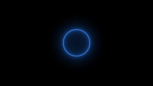 Abstract neon radio waves. Wave diffusion animation, Neon Radio Waves Animation, Seamless Loop Searching process in futuristic interface, connection signal concept,