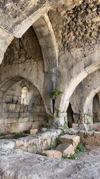 Evdirhan Caravanserai, located in Antalya, Turkey, was built during the Seljuk period and in the 13th century.