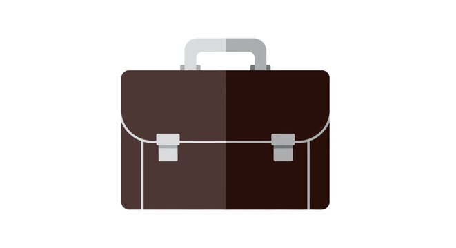 Brown Leather Business Executive Briefcase.