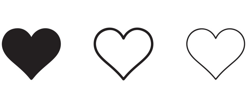 Heart icons heart shape love symbol love symbol icon heart icon outline icon shapes