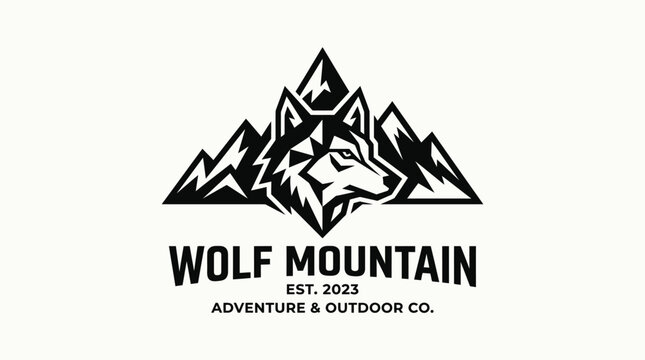 Wolf Mountain Adventure Logo.