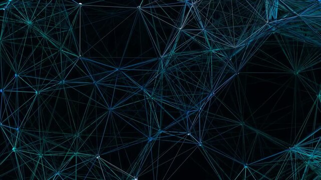 Abstract digital network background with interconnected lines and nodes
