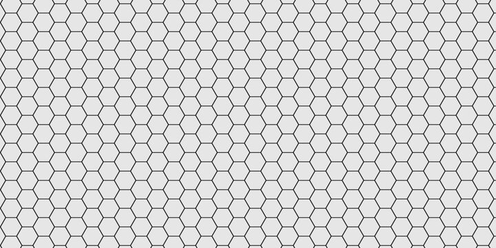 A seamless pattern of interlocking hexagonal shapes creates a clean and modern geometric background, offering a sense of structure and order.