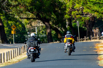 Obraz premium Recreational Adventure Motorcycling in Australia