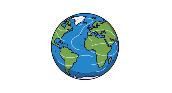 Globe Earth Planet World Map.