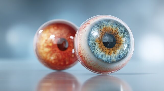 Cataract Surgery Procedure in Modern Ophthalmology Operating Room, Surgeon Performs Phacoemulsification to Remove Cloudy Eye Lens and Implant Intraocular Artificial Lens for Restoring Patient&rsquo;s Clear 
