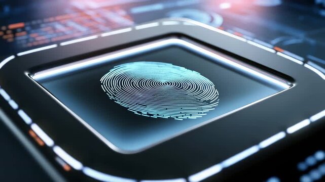 device that scans fingerprints. Access to fingerprints