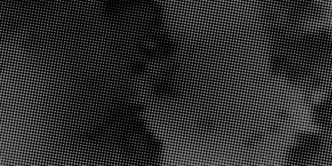 Fototapeta premium Background with irregular, chaotic dots, points, circle. Abstract monochrome pattern. Black and white color.